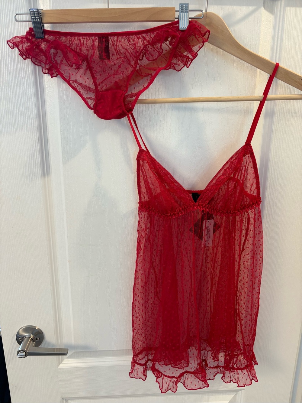 NEW - La Senza - Sheer Babydoll Slip & panty Set - 2 piece